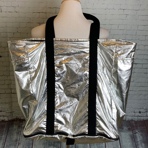 Y-3 Yohji Yamamoto x adidas Y-3 BEACH TOTE Metallic Silver & Black Streetwear - Picture 6 of 16